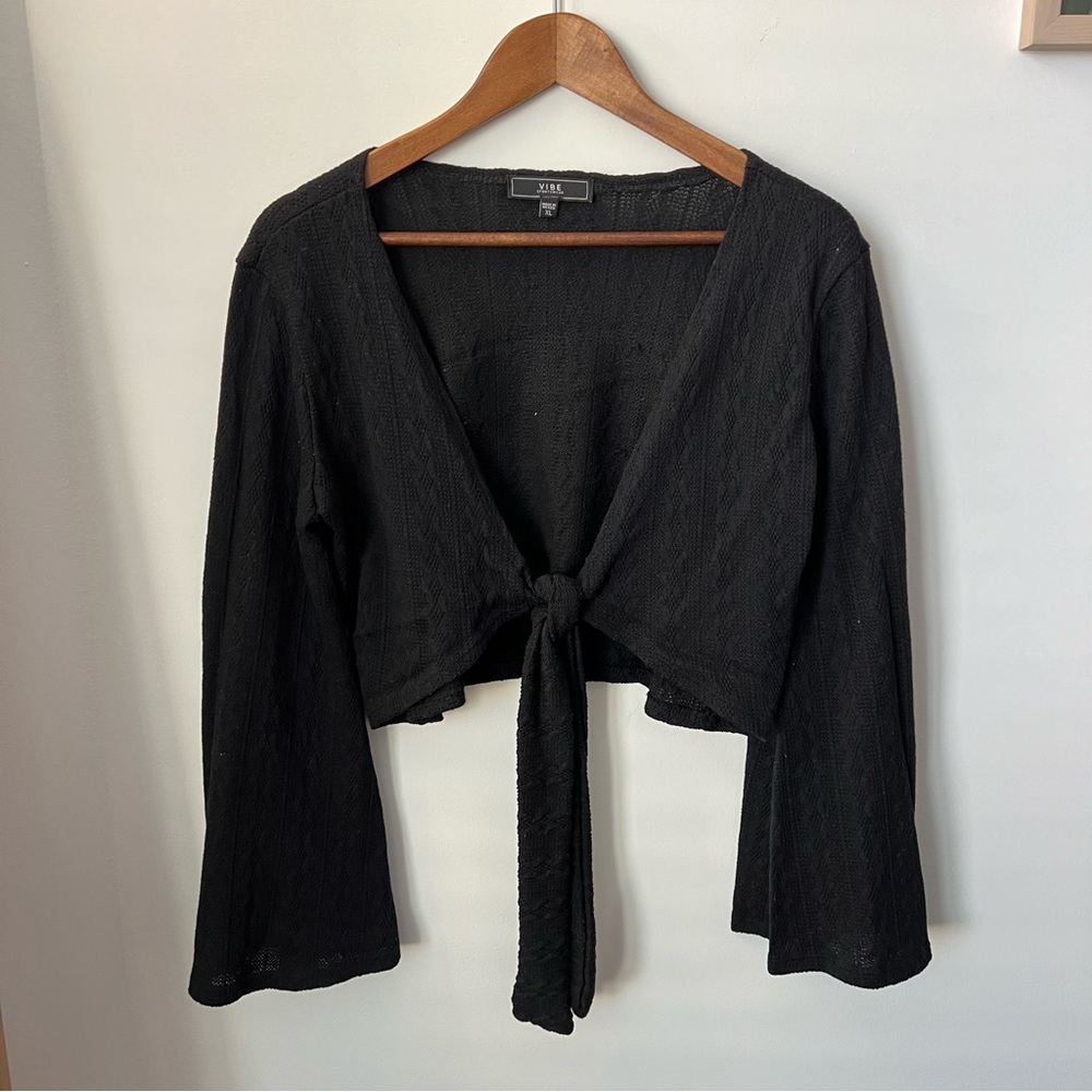 Vibe Sportswear Tie-Front Top